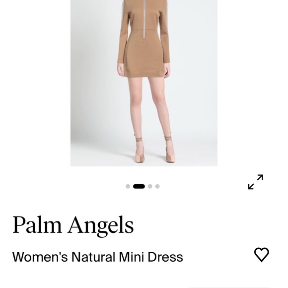 Palm Angels Tan Mini Dress S-M - Picture 4 of 10